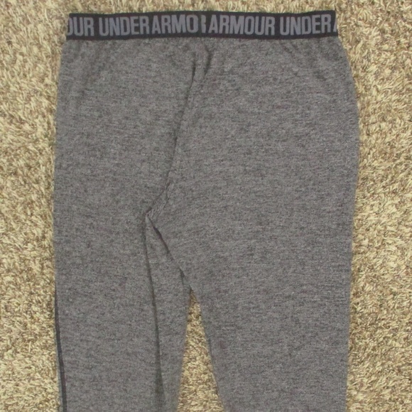 Under Armour Joggers Women's Medium Gray Black Play Up‎ Pants Athletic Pull On - Picture 4 of 6